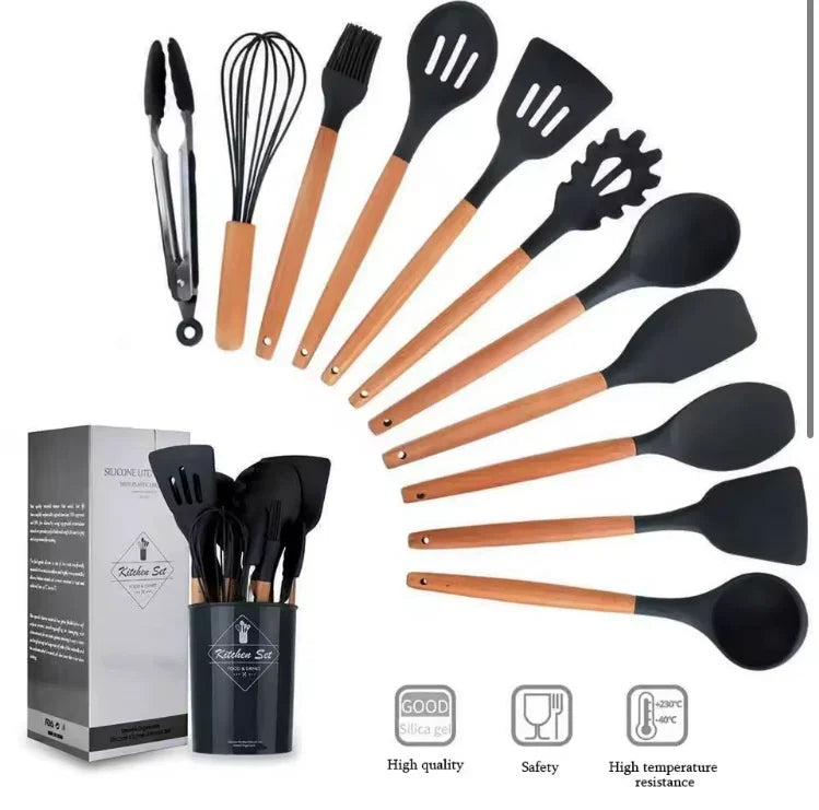 Kit premium utensílio de silicone